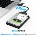 BENFEI USB-C/USB-A 3.0/SATA III -sovitinkaapeli 2.5" HDD- ja SSD-levyille - musta
