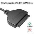 BENFEI USB-C/USB-A 3.0/SATA III -sovitinkaapeli 2.5" HDD- ja SSD-levyille - musta
