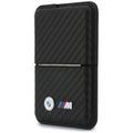 BMW M Carbon Metal Logos MagSafe -lompakko ja korttikotelo - musta