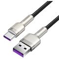 Baseus Cafule Metal Series USB-A ja USB-C kaapeli - 66W, 1m - musta