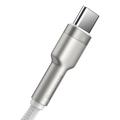 Baseus Cafule Metal Series USB-A ja USB-C kaapeli - 66W, 1m - Valkoinen
