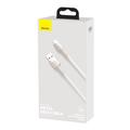 Baseus Cafule Metal Series USB-A ja USB-C kaapeli - 66W, 1m - Valkoinen