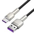 Baseus Cafule Metal Series USB-A ja USB-C kaapeli - 66W, 2m - musta
