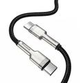 Baseus Cafule -sarjan metallinen USB-C-kaapeli 100W CATJK-C01 – 1m – musta
