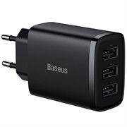 Baseus Compact-pikalaturi CCXJ020101, 3x USB, 17W