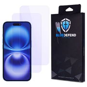 iPhone 16 BlueDefend Anti-Blue Light karkaistu lasi näytönsuoja - 2 kpl.