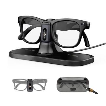 BoboVR CG2 3-in-1 -latausasema Meta Ray-Ban -älylaseille - musta