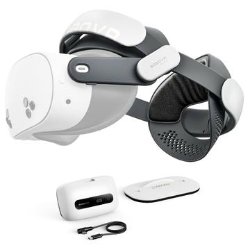 BoboVR M3 Pro+ -akku ja pääpanta Meta Quest 3/3S -mallille - 6500mAh