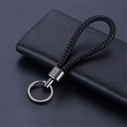 Punottu PU-nahkainen avaimenperä