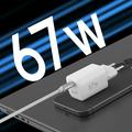 Budi AC310EW 67W GaN USB-C -pikalaturi, Power Delivery -tuki - valkoinen