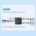 C-HD019 USB-C-kaksisuuntainen kytkin – 8K/10 Gbps/100W – musta