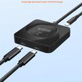 C-HD019 USB-C-kaksisuuntainen kytkin – 8K/10 Gbps/100W – musta