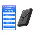 C1030 10000mAh:n magneettinen varavirtalähde, 20W:n USB-C-pikalataus - musta