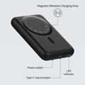 C1030 10000mAh:n magneettinen varavirtalähde, 20W:n USB-C-pikalataus - musta