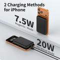 C1030 10000mAh:n magneettinen varavirtalähde, 20W:n USB-C-pikalataus - musta