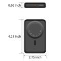 C1030 10000mAh:n magneettinen varavirtalähde, 20W:n USB-C-pikalataus - musta