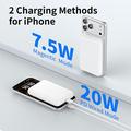 C1030 10000mAh:n magneettinen varavirtalaturi, 20W:n USB-C-pikalataus - valkoinen