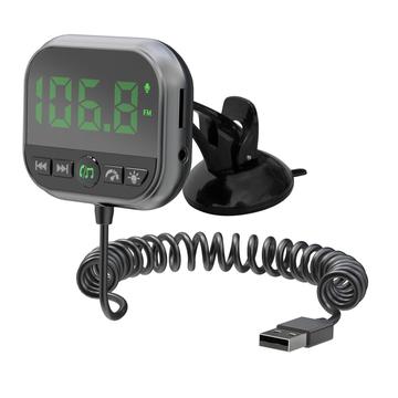 C80 6-in-1 -auton HUD-näyttö, Bluetooth 5.3, FM-lähetin - musta