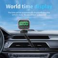 C80 6-in-1 -auton HUD-näyttö, Bluetooth 5.3, FM-lähetin - musta