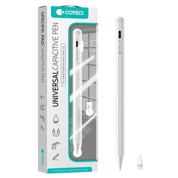 COTECI IP-020 yleiskäyttöinen kapasitiivinen kosketuskynä - USB-C - valkoinen