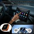 CP030-3 2-in-1 langaton CarPlay- ja Android Auto -sovitin - oranssi / musta