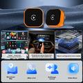 CP031-1 2-in-1 langaton CarPlay- ja Android Auto -sovitin - oranssi / musta