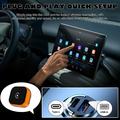 CP031-1 2-in-1 langaton CarPlay- ja Android Auto -sovitin - oranssi / musta