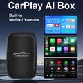 CP2B-autovideolaite/CarPlay AI -laite – 2+16 Gt, langaton CarPlay, Android Auto, Netflix, YouTube – musta