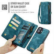 iPhone 16 Plus Caseme 008 2-in-1 Multifunctional Lompakkokotelo