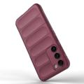 Rugged Sarja Samsung Galaxy S23 5G TPU Suojakuori - Viininpunainen
