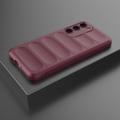 Rugged Sarja Samsung Galaxy S23 5G TPU Suojakuori - Viininpunainen