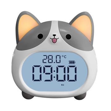 Corgi-koiran LED-herätyskello yövalolla