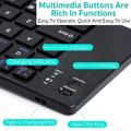 Coteci 64017 taitettava Bluetooth-näppäimistö Androidille, iOS:lle ja Windowsille - QWERTY - musta