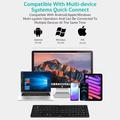 Coteci 64017 taitettava Bluetooth-näppäimistö Androidille, iOS:lle ja Windowsille - QWERTY - musta
