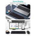 Coteci 64017 taitettava Bluetooth-näppäimistö Androidille, iOS:lle ja Windowsille - QWERTY - musta
