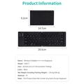 Coteci 64017 taitettava Bluetooth-näppäimistö Androidille, iOS:lle ja Windowsille - QWERTY - musta