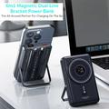 Coteci iH-074 10000mAh:n magneettinen varavirtalähde, USB-C- ja Lightning-kaapelit - 22.5W - tummansininen