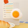 Luova muna -magneettinen keittiöajastin, jossa on laskuri ja ajastin - valkoinen / oranssi