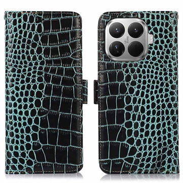 Xiaomi 17T Pro Crocodile Lompakkomallinen Nahkakotelo kanssa RFID