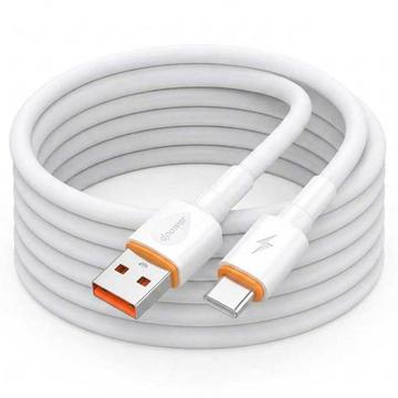D-POWER 2002 USB-A/USB-C-kaapeli 3 A - 2m - valkoinen
