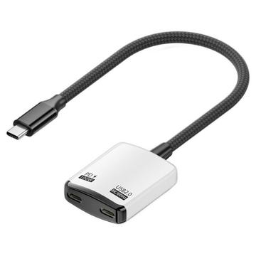 D0249 2-in-1 USB-C-sovitin AR-laseille ja pelikonsoleille