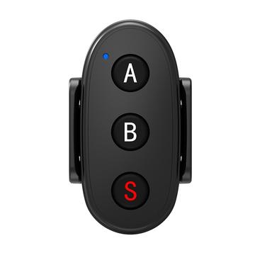 D09 3-painikkeinen Bluetooth-kaukosäädin DJI:lle, GoPro:lle ja Insta360:lle – musta
