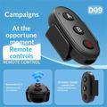 D09 3-painikkeinen Bluetooth-kaukosäädin DJI:lle, GoPro:lle ja Insta360:lle – musta