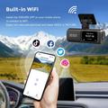 D19 MAX 4K -kaksoisajokamera, jossa takakamera - GPS/WiFi - musta