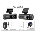 D191 MAX -kaksoisautokamera - 4K edessä, 1080p takana, WiFi, yönäkö - musta