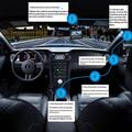 D28 4K kaksikanavainen ajokamera, jossa on Wi-Fi, ADAS ja BSD-hälytykset – musta