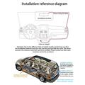 D28 4K kaksikanavainen ajokamera, jossa on Wi-Fi, ADAS ja BSD-hälytykset – musta