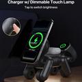 D6 3-in-1-robottikoiran magneettinen langaton laturi iPhone-, Apple Watch- ja AirPods-laitteille - musta