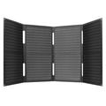 DE-60 60W:n taitettava aurinkopaneeli ja laturi retkeilyyn, vaellukseen ja telttailuun - musta
