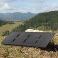 DE-60 60W:n taitettava aurinkopaneeli ja laturi retkeilyyn, vaellukseen ja telttailuun - musta